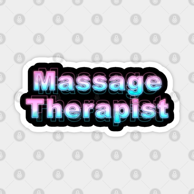 Massage Therapist Sticker by Sanzida Design